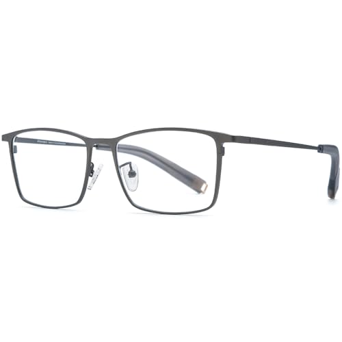 Image of FONEX Pure Titanium Glasses Frame Men Square Eyeglasses Optical Eyewear F8827