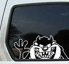Car Decal Taz Tasmanian Devil Looney Tunes 6 Inch Vinyl