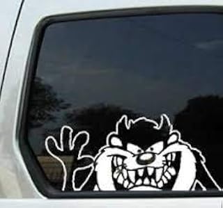 Car Decal Taz Tasmanian Devil Looney Tunes 6 Inch Vinyl