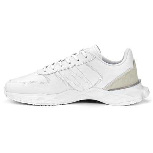 PUMA Mens Pd Pwrplate Lace Up Sneakers Shoes Casual - White3