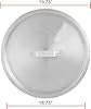 TrueCraftware- 80 qt. Aluminum Stock Pot Lid 19-3/4" x 1-1/4" 1.8mm Thickness- Multipurpose Pot Cover Cookware for Pasta Soup Pots Large Stockpot Lid Stew Simmering Pot Dishwasher Safe #4