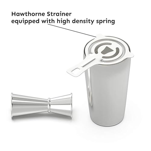 Kit cocktail de 8 pièces avec shaker Boston, le cadeau idéal en inox - 3
