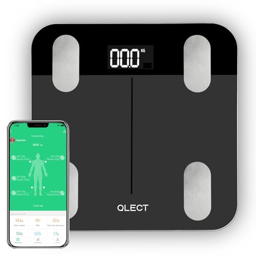Smart BMI Weight Machine for Body Weight with 18 Body Parameters Sync with Mobile App, Body fat Analyzer Machine with 2 Yrs Warranty Bluetooth Weighing Machine