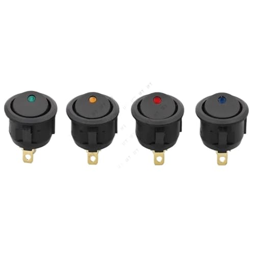 Interruptor LED verde de 20mm para salpicadero de coche y proyectos camper 5