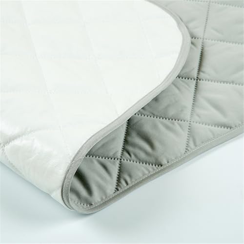 AHUAN Tamaño Grande Ligeros Transpirables Empapador Protector de Cama, Personas Mayores Empapadores Cama Adultos Lavables para Cunas, Cochecitos para Mascotas Protector Cama(Gray,56x100cm)