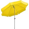 Schneider Parasol Locarno, citrus, 200 cm rond, frame staal, bespanning polyester, 2,4 kg