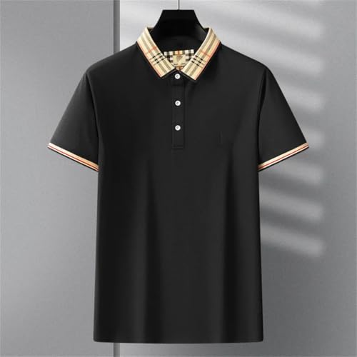 Men's Summer Short Sleeve Pattern Embroidered Shirt Business Casual T-Shirt4