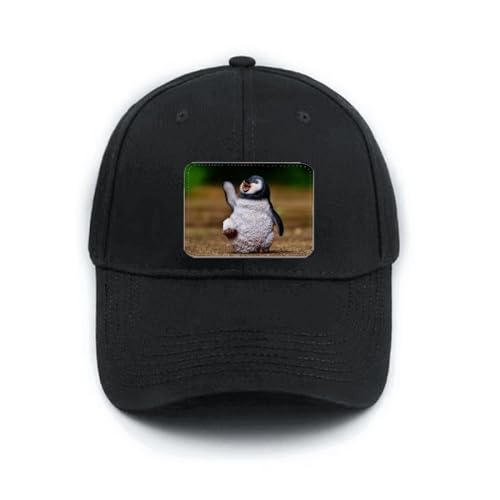Chapeau réglable pingouin noir pour protéger les yeux du soleil