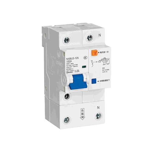 Disjoncteur différentiel NXBLE-125 haute performance courbe D80 50 mA 1P+N