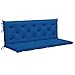 Gecheer Cojín para Columpio balancín de Tela Azul 150 cm Cojín para Banco/Sofa de Jardín,Cojín de Asiento para Banco Cojín para Banco Exterior