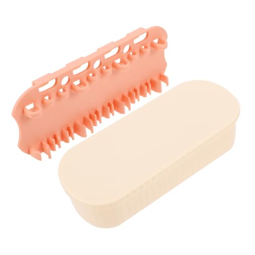 OUNONA Makeup Brush Cleaning Box Makeup Tools Storage Holder Safe for Travel Home Use