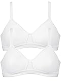 Marke Naturana Naturana 2er Sparpack Sport BH 5021 = 80-B in Weiss-Weiss