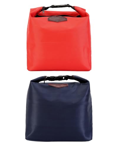 ZEXIJOW 2PCS Bolsa isotérmica para almuerzo pequeño,Impermeable con cremallera,Ideal para trabajo,Oficina, escuela y actividades al aire libre,Para hombres,Mujeres y niños