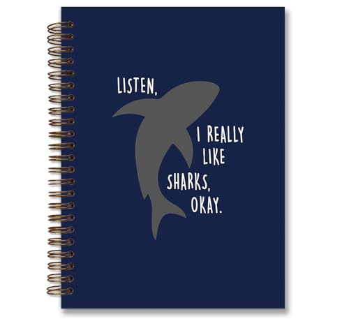 Carnet à spirales requin pour prendre des notes en classe et au bureau