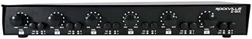 Rockville Z-SIX 2 Source 6 Zone Home/Commercial Audio Zoner w/Volume Control