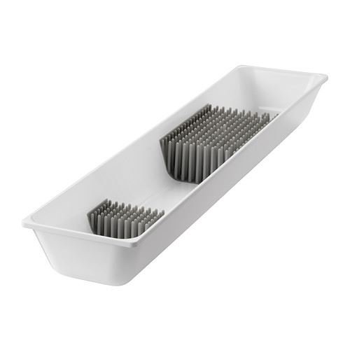 Range-couteaux VARIERA blanc brillant pour tiroir au design epure et elegant
