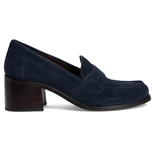 Image of SHODENSE Women Vintage Chunky Heel Loafers Pumps Platform Round Closed Toe Oxford Shoes Burnished Patent Matte Suede Slip On Dress Loafer Block Stacked Heels Office Formal Work Business 4-11 M US