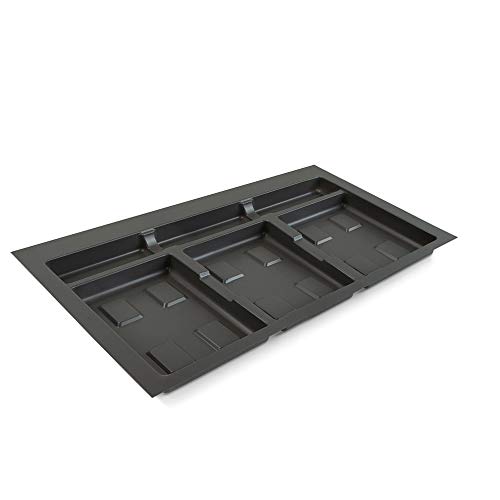 Reviews de Sistemas de clasificación de basura para comprar hoy. 42 Emuca Sistema de cajón, cubo de basura de clasificación, base para armario de 80 cm (736 x 482 mm), color gris