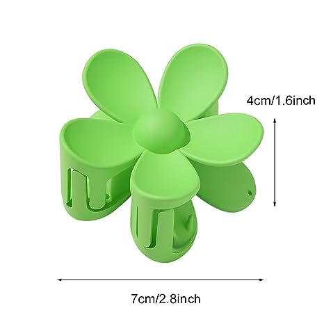 Miniatura 5 de Pinzas para el cabello rosa con forma de flor, pinzas de plástico antiarañazos, sin olor, sujeción útil