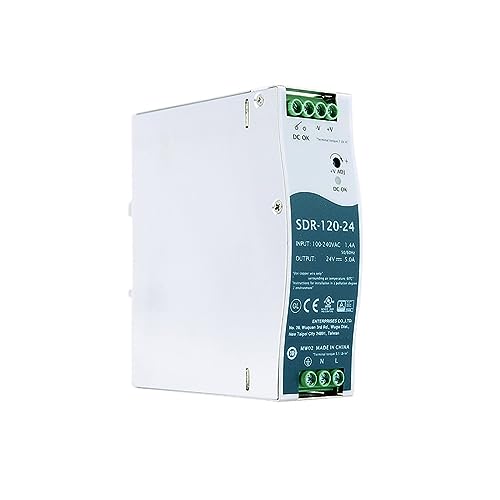 Fuente de alimentación conmutada de 12V 120W SDR-120 industrial para montaje en riel DIN CA a CC 2