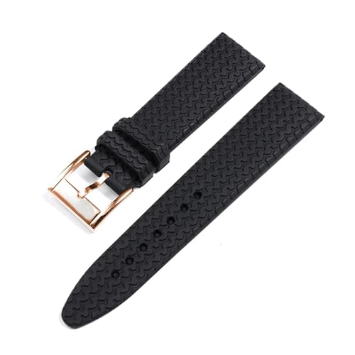 Pulsera de caucho 21mm compatible con Chopard de diseño deportivo 4