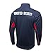 Icon Sports Officially Licensed U.S. Soccer Full Zip Up Active Adult Training Soccer Track Jacket | Fortress, Navy/Red, Large