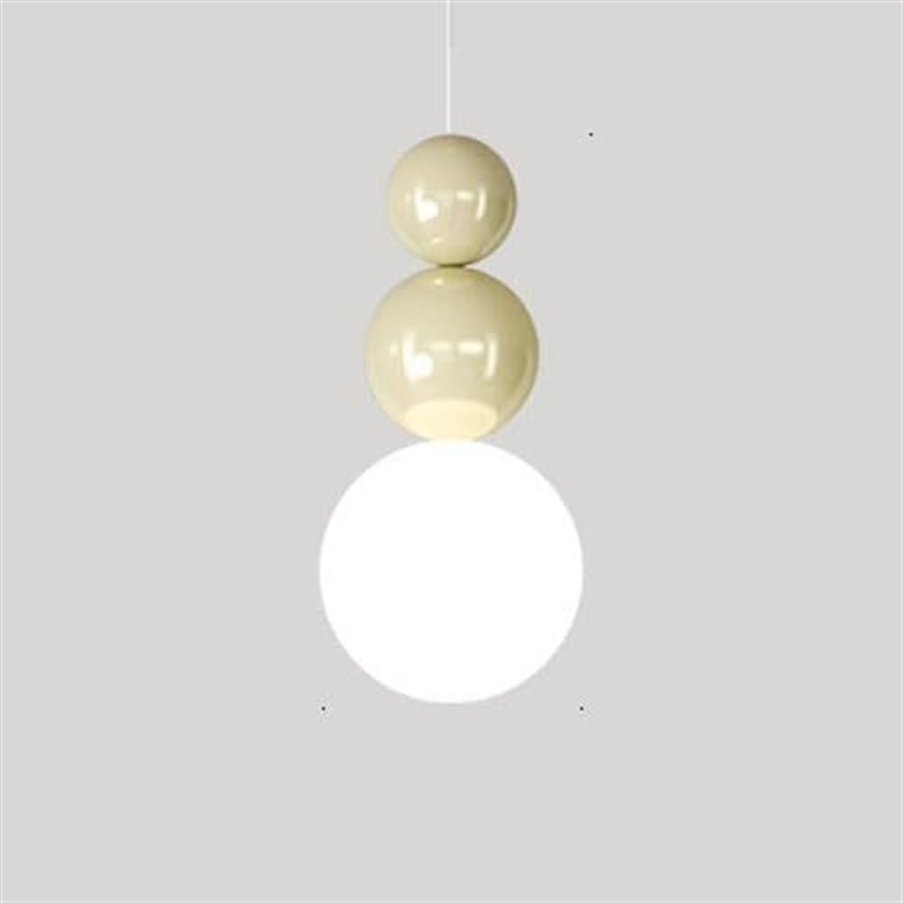Hertl Flush Mount Ceiling Lamp, Nordic Style Hanging Lamp, Creative Acrylic Pendant Light Lampshade, LED Three -Color Lighting Pendant Lamp, Restaurant Balcony Decorative Lighting Fixtures (Color : A