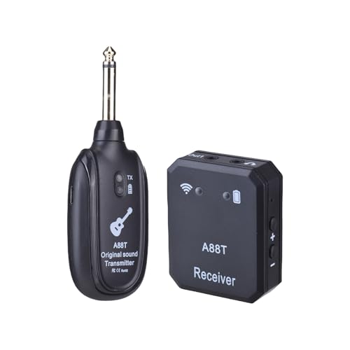 Qqmora Sistema de Monitor Inalámbrico In Ear 2.4G con Transmisor y Receptor, Emparejamiento Automático, Plug and Play, Baja Latencia, Batería Recargable para Estudio, Banda, Ensayo, Actuación en Vivo y Coros miniatura 7