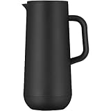 WMF Impulse Thermoskanne 1l, Isolierkanne für Kaffee oder Tee, Druckverschluss, hält Getränke 24h kalt & warm, schwarz