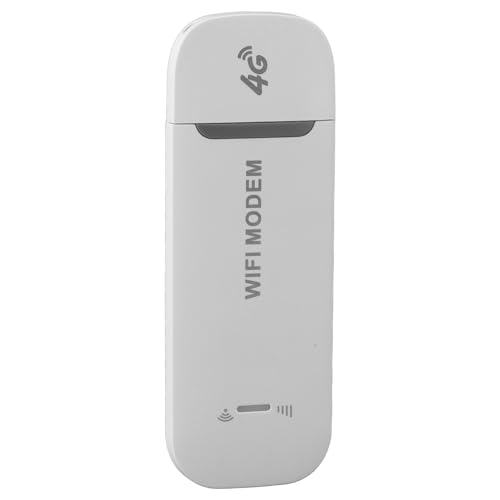 Generic 4G USB WiFi Portátil de Alta Velocidad para Compartir Internet para Viajeros y Profesionales Ranura para Tarjeta ABS Tarjeta SIM Estándar Insertada   1 Paquete (White)