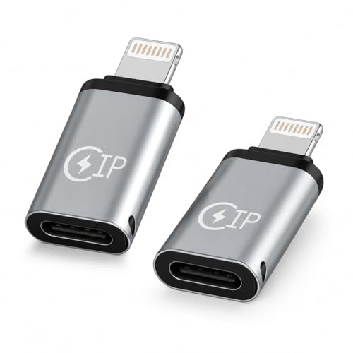 LYV 2PCS USB C Female to Lightning Male Adapter for iPhone 15/14/13/12 Fast Charging & Data Sync Converter