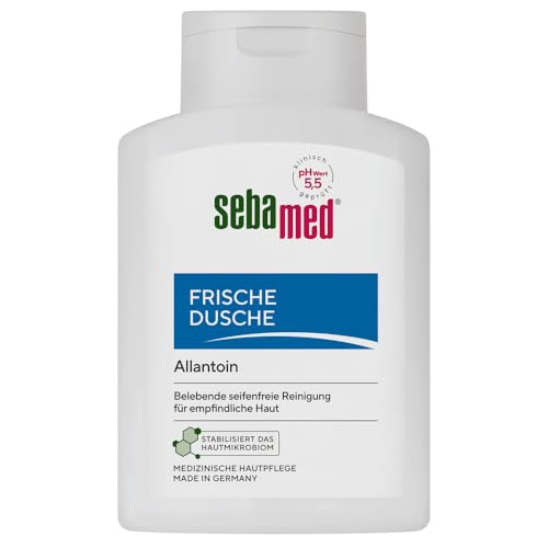 SEBAMED Frische Dusche 200 ml, Duschgel für empfindliche und strapazierte Haut, langanhaltendes Frischegefühl, versorgt die Haut mit Feuchtigkeit durch Aminosäuren und Allantoin, für Männer und Frauen