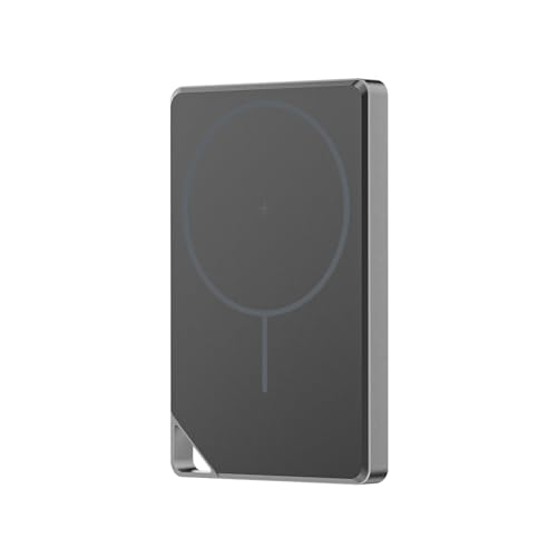 Image of POWERUP NanoMag 10000mAh Mag-Safe Power Bank, 15W Fast Wireless Charging | Strong Magnetic Hold | Ultra-Slim 22.5W Fast Charing Type C Port Compatible with Wireless Charging Phones - Silver