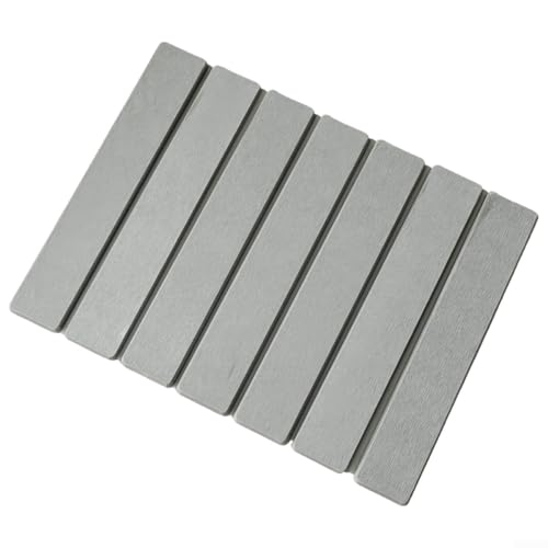 Jotekonoby Tapete plegable de secado de platos de 40 x 30 cm para encimera de cocina, tapete absorbente de tierra de diatomeas que ahorra espacio, antideslizante, resistente al calor (gris)