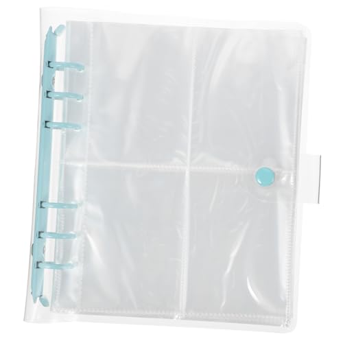 GRIRIW Mini Photo Album Colorful Transparent Holder for Photos and Postcards Compact and Lightweight for Storing Family Memories Special Events and Souvenirs
