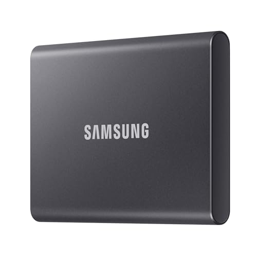 Samsung T7 2TB Up to 1,050MB/s USB 3.2 Gen 2 (10Gbps, Type-C) External Solid State Drive (Portable SSD) Grey(MU-PC2T0T) 9 31nPL6wSfWL