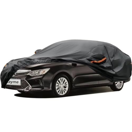 Kayme Sedan Car Cover Fit for Toyota Camry Hybrid Solara (1992-2025) Automobiles All Weather Waterproof, Outdoor Cover Sun Rain Protection, with Lock
