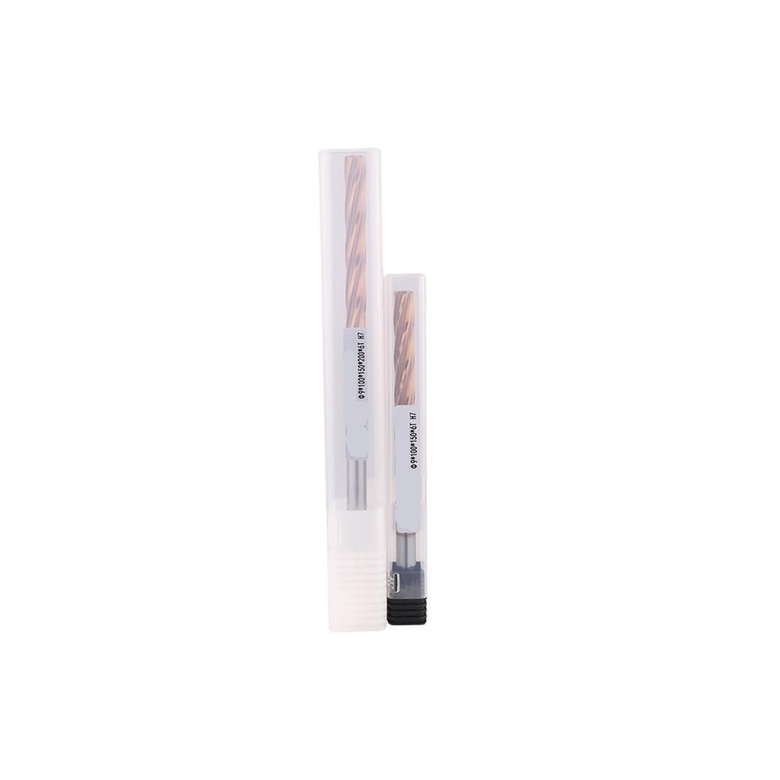 Alesatore HRC60 H7 Alesatore for Macchina esteso Rivestito in Bronzo a Spirale in Metallo Duro Adatto for alesatori con Lavorazione a Codolo cilindrico a elica CNC(17x100x150x6T H7)