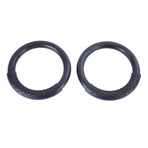 Besportble 1 Pair Abs Gymnastic Ring Fitness Rings Workouts Ring Home Fitness Ring Pro Olympic Gym Ring For Fitness (Black) #TOP4