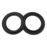 Fielect 5 Inch Speaker Rubber Edge Surround Rings Replacement Parts for Speaker Repair or DIY 4pcs