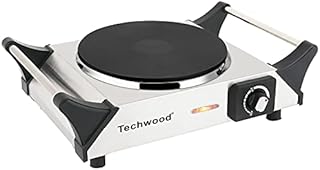 Techwood Hot Plate for Cooking, 1500W Electric Stove Countertop Single Burner with Adjustable