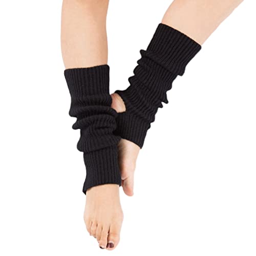 Leg Warmers Boot Cuffs Ribbed Knit Toeless Dance Socks