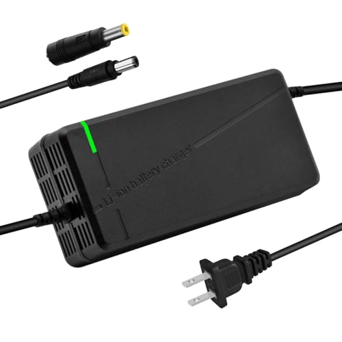 QKDIM 42V 3A Fast Charger for 36V 10S Lithium Li-ion Battery Pack,It is 50% Faster Than 2A and 100% Faster Than 1.5A Charger (3A-DC5.5-2.1/2.5mm)