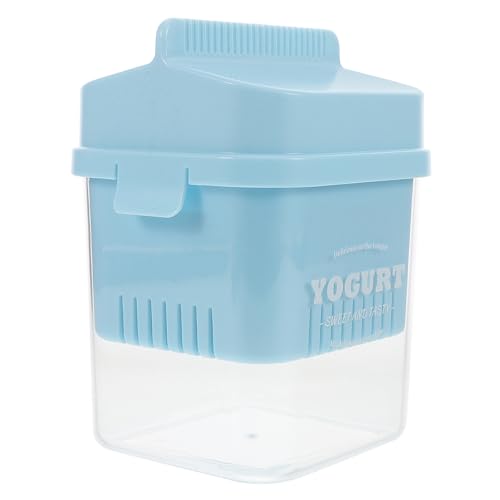 PRETYZOOM Colador De Yogur Colador De Filtro De Yogur Máquina Para Hacer Leche De Soja Colador De Filtro De Alimentos Yogurtera Griega Filtro De Cocina Sky-blue Acero Inoxidable