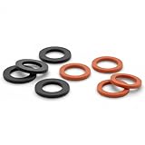 DGS 4 joints noirs et 4 rouges pour écrou de bouteille BUTANE ou PROPANE