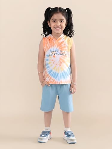 Image of POLKA TOTS 100% Pure Cotton T-Shirt and Shorts Combo For Boys | Summer Dress & Beach Wear for Boys and Toddlers | Breathable Premium Fabric Co-Ord Set Kids | Relaxed Fit Casual Summer Outfit for Kids