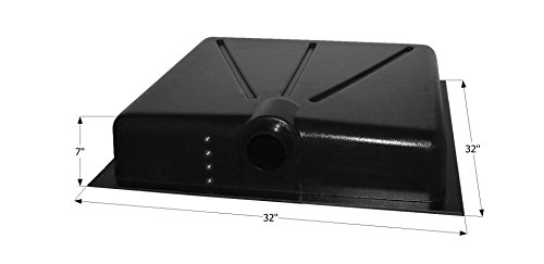 Image of ICON Holding Tank Center End Drain HT165BED, w / 3 in Spigot & 4 Level Sensors