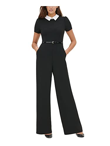Tommy Hilfiger womens Collared Short Sleeve Jumpsuit