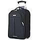 Lekespring Laptop Tasche mit Rollen – wasserdichte Rollbrieftasche, Weichwandige Handgepäcktasche mit Rollen für Arbeit, Reisen und Business, M, Schwarz