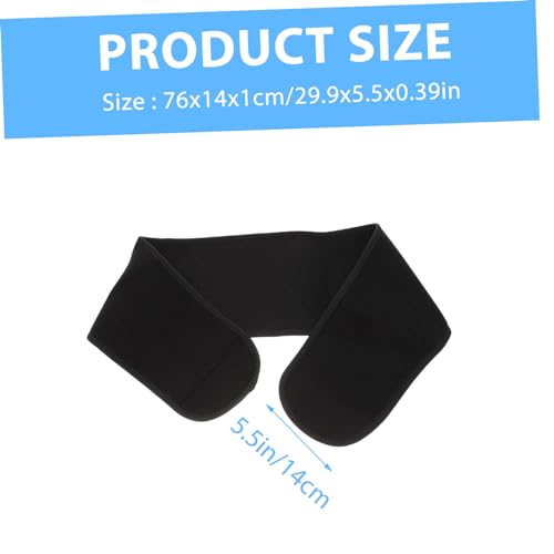Faja lumbar elástica negra para soporte de cintura y espalda miniatura 2